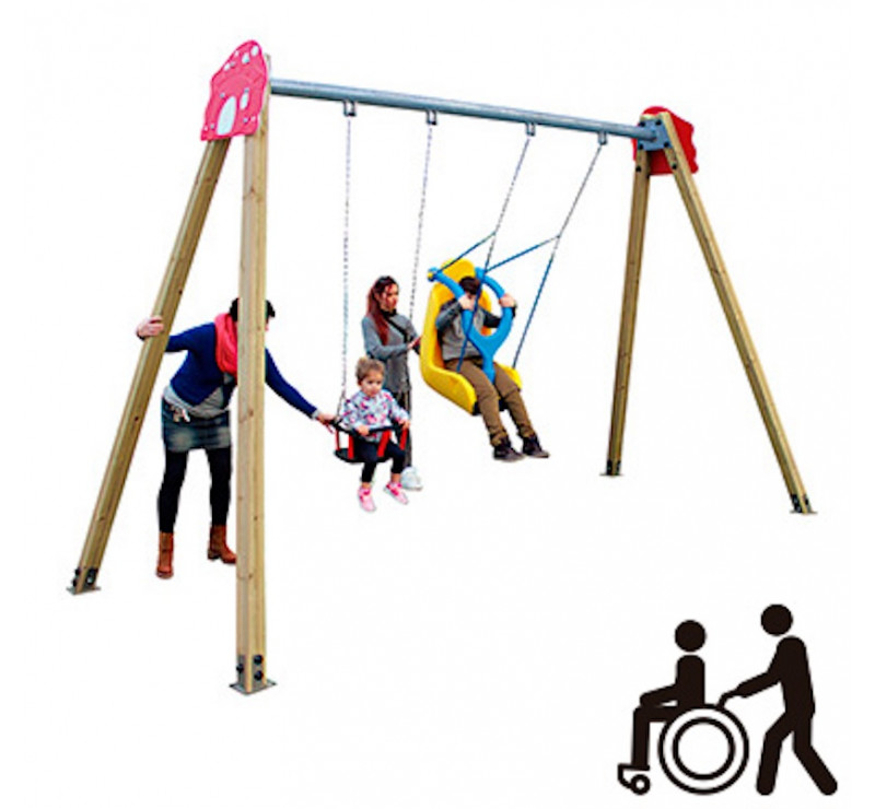 Balançoire inclusive