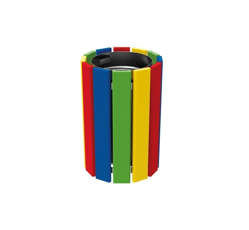Poubelle pour aire de jeux
