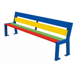 Banc multicolore ou...