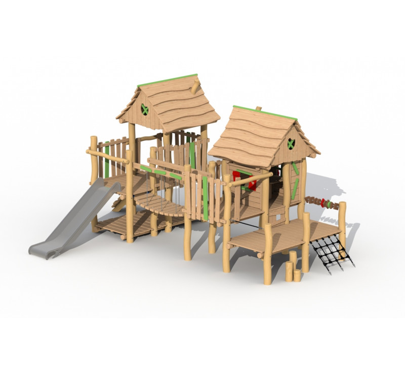 La maison magique en bois de robinier modèle de base sans option