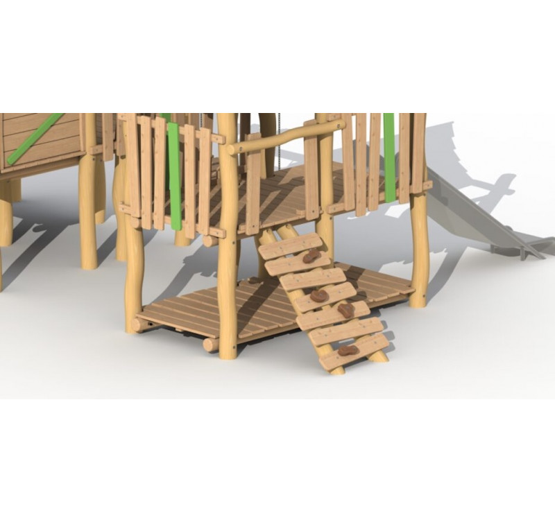 La maison magique en bois de robinier modèle de base sans option