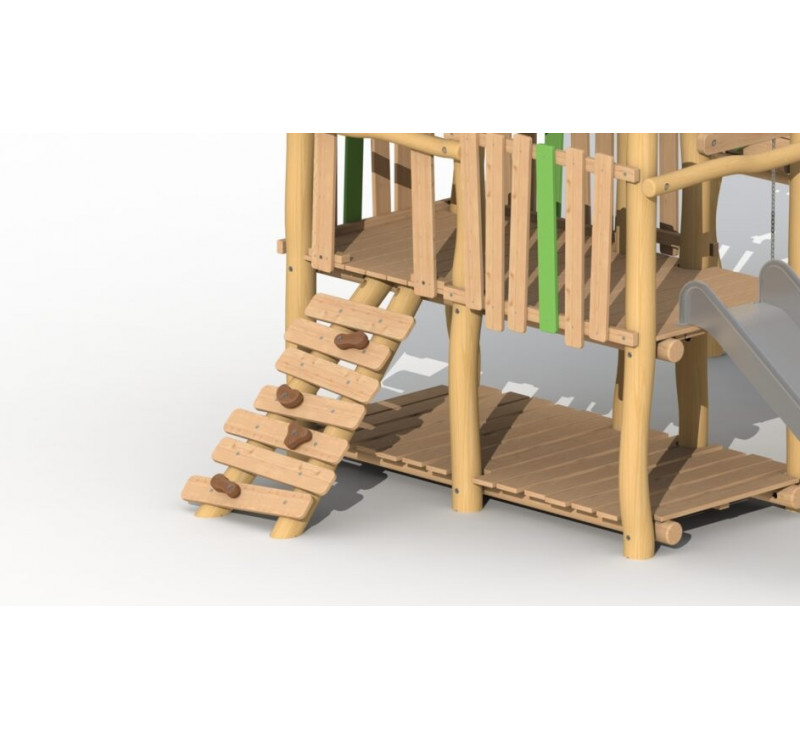 La maison magique en bois de robinier modèle de base sans option