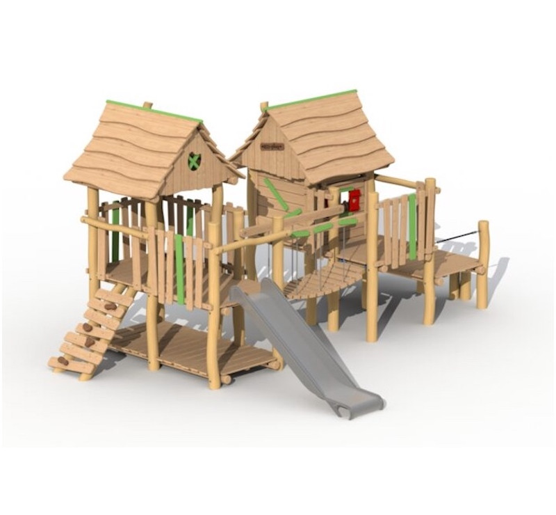 La maison magique en bois de robinier modèle de base sans option