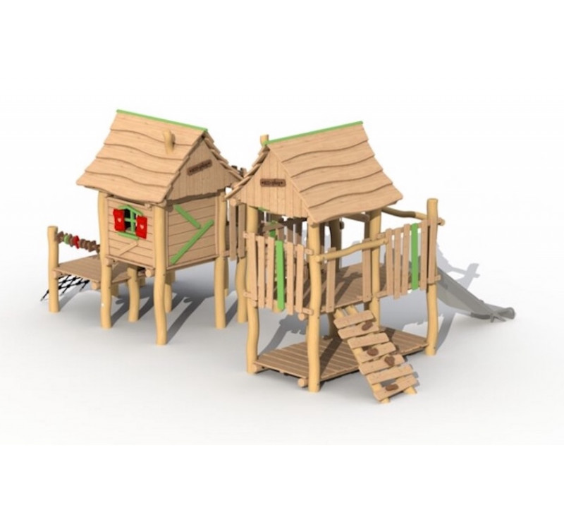 La maison magique en bois de robinier modèle de base sans option