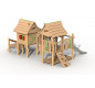 La maison magique en bois de robinier modèle de base sans option
