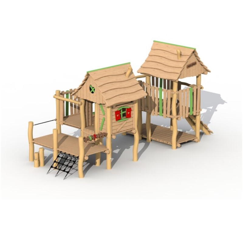 La maison magique en bois de robinier modèle de base sans option