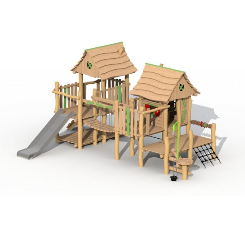 La maison magique en bois de robinier modèle de base sans option