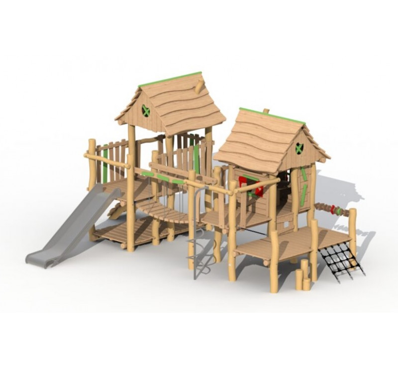 La maison magique en bois de robinier modèle de base sans option
