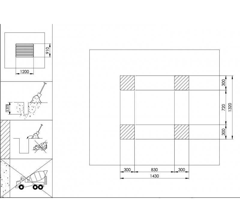Table pique-nique pour enfants en bois de robinier