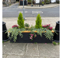 Jardinières en plastique recyclé