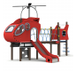 Hélicoptère ludique extérieur pour aire de jeux enfants