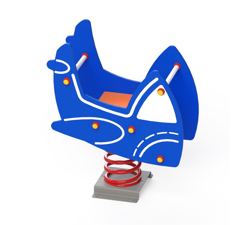 Jeu sur ressort petit avion