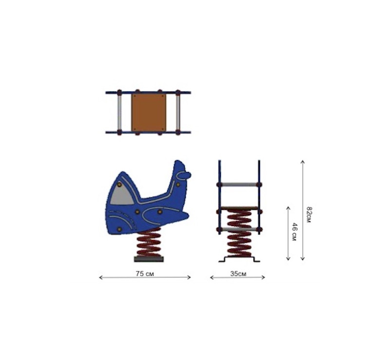 Jeu sur ressort petit avion