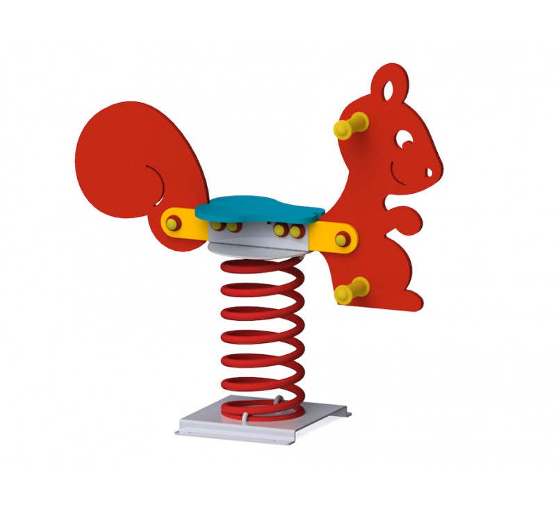 Jeu sur ressort l'écureuil