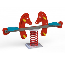 Jeu sur ressort 2 places les chevaux