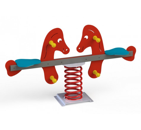 Jeu sur ressort 2 places les chevaux