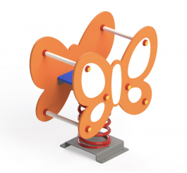 Jeu sur ressort papillon