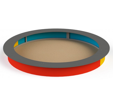 Bac à sable rond pour école