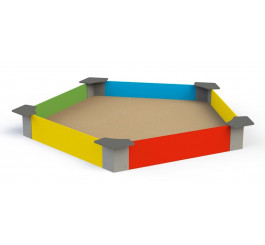 Bac à sable avec sièges