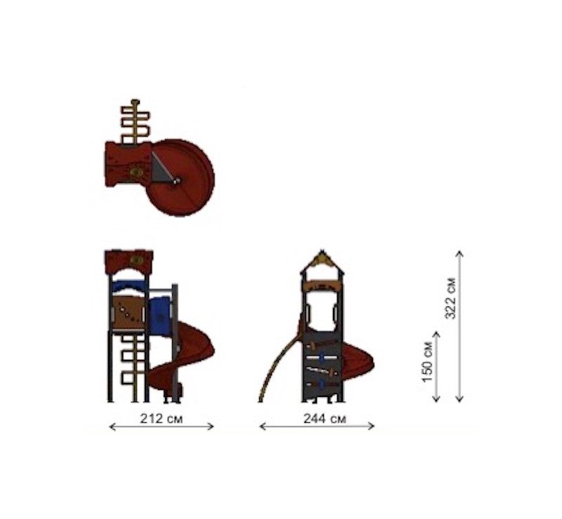 Tour à grimper pour les enfants de 3 à 12 ans