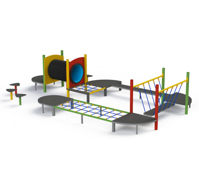 Parcours d'équilibre pour les enfants âgés de 0 à 12 ans