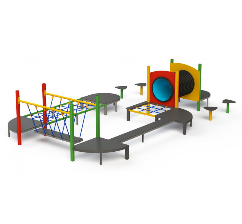 Parcours d'équilibre pour les enfants âgés de 0 à 12 ans