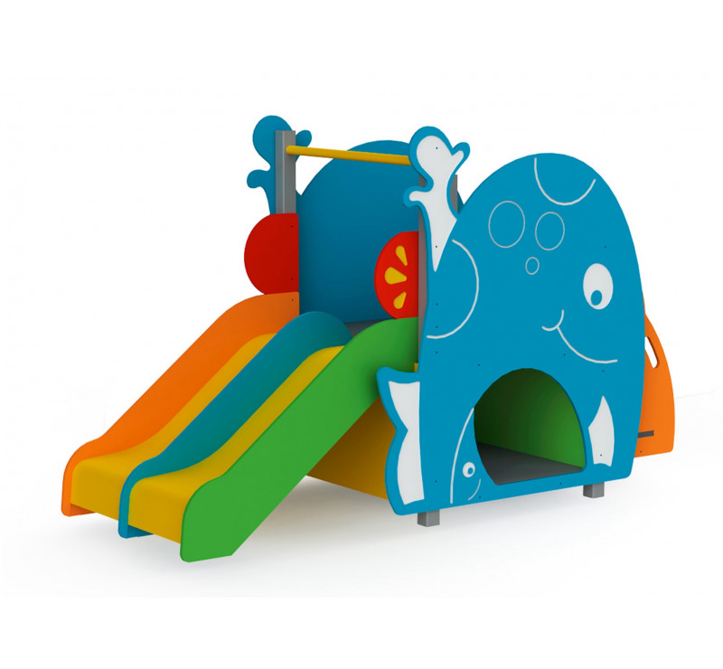 Toboggan baleine pour les enfants âgés de 0 à 6 ans