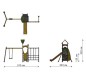 Jeux extérieurs pour enfants, Jeux extérieurs combiné balançoire toboggan, Jeux extérieurs pour collectivités