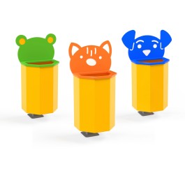 poubelles extérieures ludiques