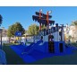Jeux de plein air pour camping, Structure de jeux pour aire de jeux, Aire de jeux extérieurs bateau pirates