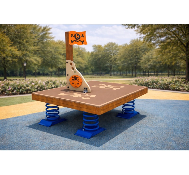 Aire de jeux bateau pirate