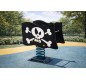Jeu sur ressort drapeau pirate