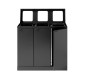 Station de 3 poubelles de tri sélectif