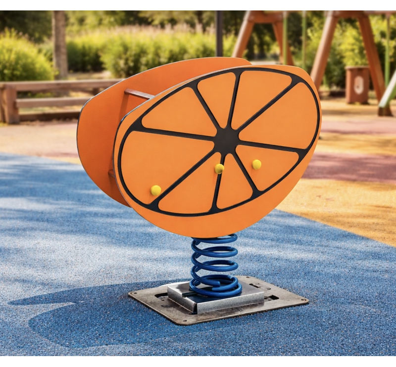 JEU SUR RESSORT ORANGE LE FRUIT