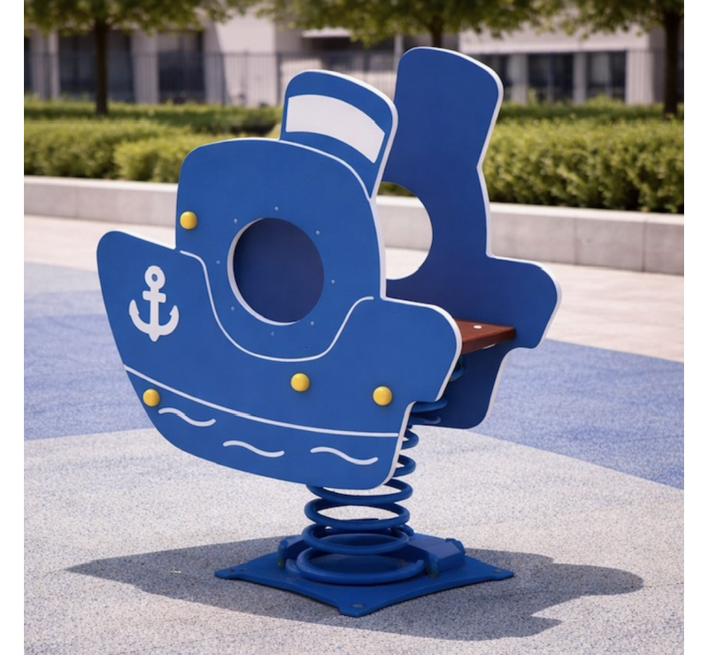 Bateau jeu sur ressort