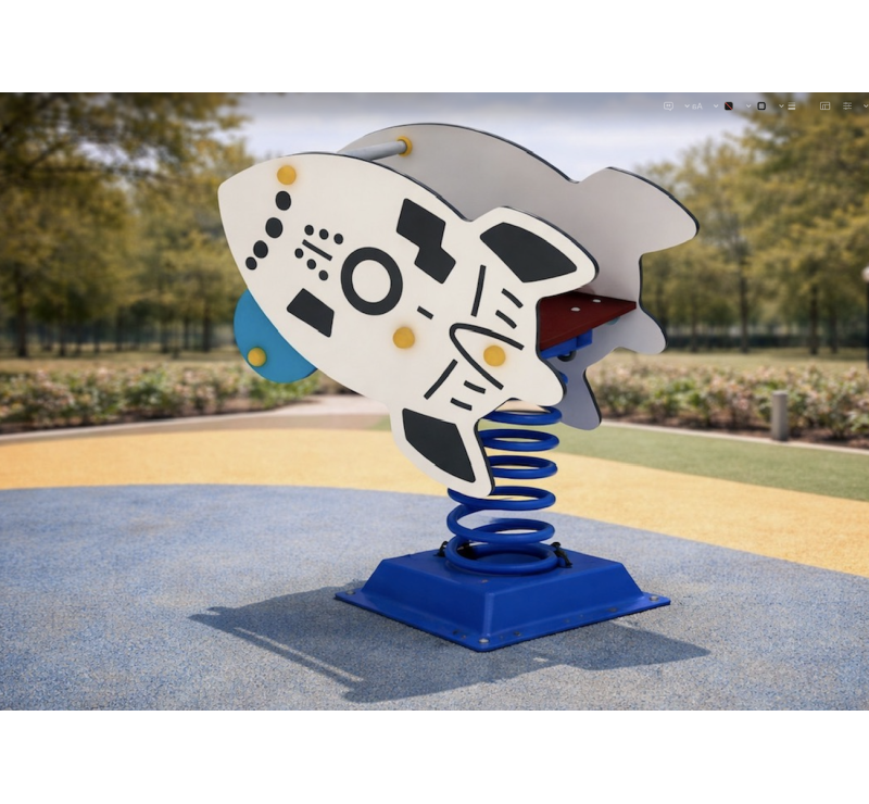 Fusée jeu sur ressort