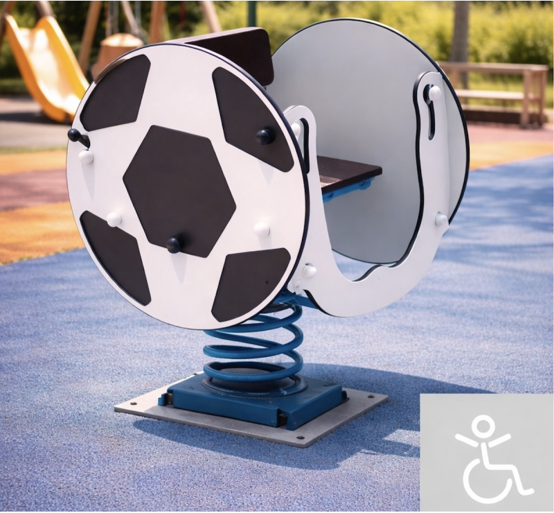 Jeu sur ressort ballon de football