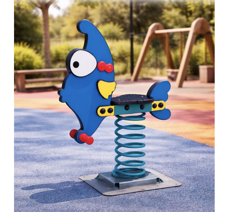 Jeu sur ressort poisson