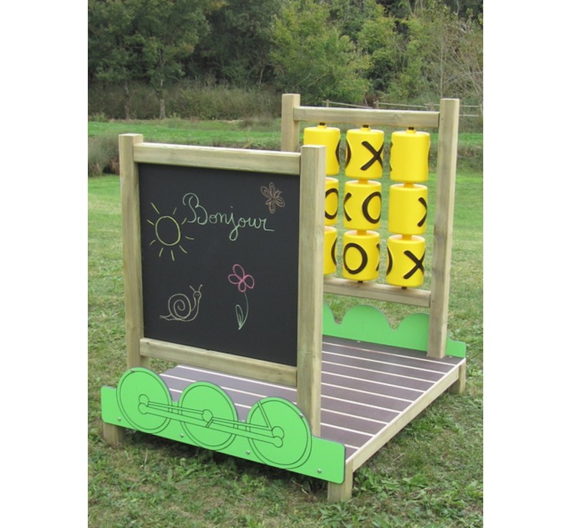 wagon panneau ludique