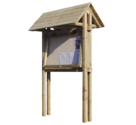 Panneau d'affichage en bois