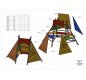 Cabane pour école, Cabane pour aire de jeux, Cabane tipi jeu extérieur, Cabane extérieure