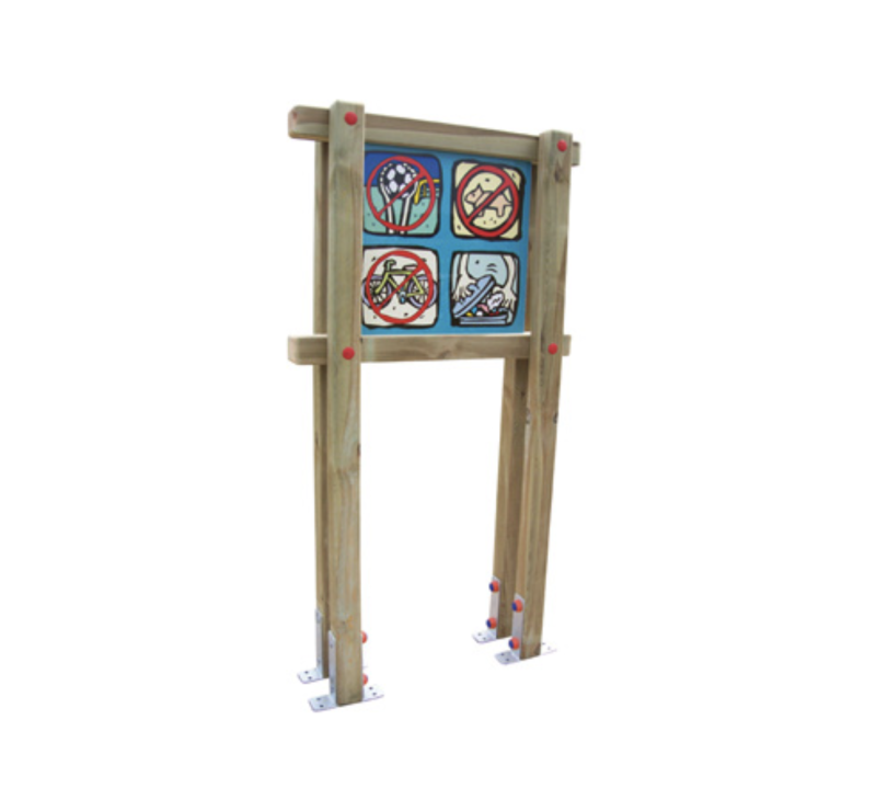 Panneau d'information espace vert