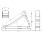 Toboggan en inox, Toboggan pour école, Toboggan crèche, Toboggan pour camping