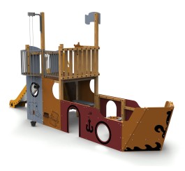 Jeu extérieur pour enfants bateau pirate