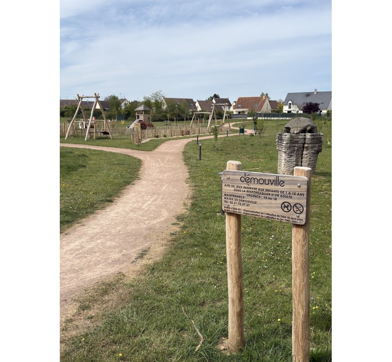 Panneau d'aire de jeu