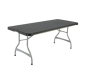 Table polypropylène noire rectangulaire 183 cm professionnelle