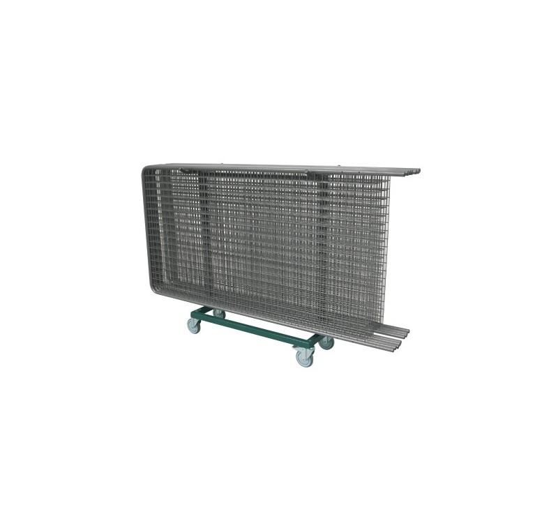 Chariot pour 12 grilles d'expositions
