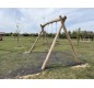 Balançoire en bois de robinier, Balançoire en robinier, Portique-balançoire en robinier
