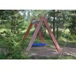 Portique balançoire bois collectif 2 places | Aire de jeux