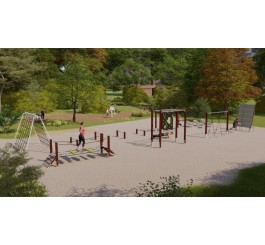 Parcours Ninja Extérieur Multiactivités pour Collectivités